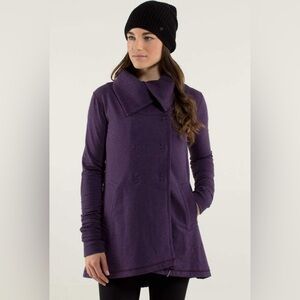 Lululemon Gratitude Wrap Heathered Deep Zinfandel Purple Sweatshirt Size 8